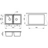 Кухонная мойка GRANULA GR-8101 алюминиум 8101 ALYUMIHIYM