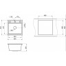 Кухонная мойка GRANULA KITCHEN SPACE KS-5002 алюминиум 5002 ALYUMIHIYM