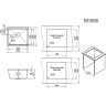 Кухонная мойка GRANULA KITCHEN SPACE KS-5045U черный матовый 5045U CHEPHYII MATOBYII