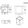 Кухонная мойка GRANULA KITCHEN SPACE KS-5051 черный матовый 5051 CHEPHYII MATOBYII