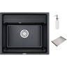 Кухонная мойка GRANULA KITCHEN SPACE KS-6003 шварц (черный металлик) 6003 SHBAPC