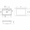 Кухонная мойка GRANULA KITCHEN SPACE KS-7301 шварц (черный металлик) 7301 SHBAPC