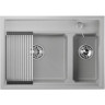 Кухонная мойка GRANULA KITCHEN SPACE KS-7302 арктик (белый) 7302 APKTIK