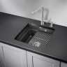 Кухонная мойка GRANULA KS-4501U, черный 4501U CHEPHYII