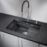Кухонная мойка GRANULA KS-7303U, шварц (черный металлик) 7303iU SHBAPC