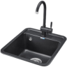 Кухонная мойка GRANULA СТАНДАРТ ST-4202 черный 4202 CHEPHYII