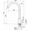 Смеситель для кухни GRANULA ST-4031 алюминиум ST-4031 ALYUMIHIYM